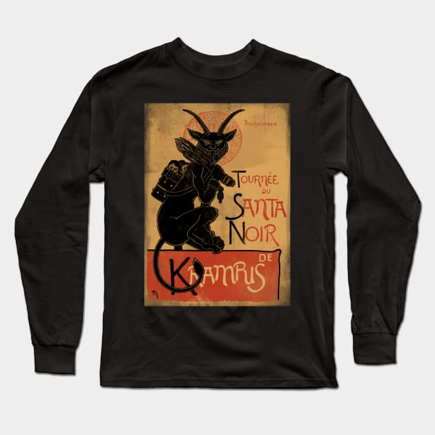 Merry Krampus! Long Sleeve T-Shirt by angrymonk